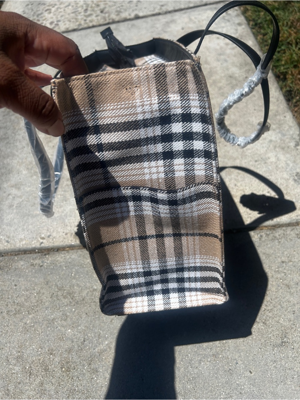 Beis Work Tote Plaid Limited Edition - Picture 3 of 9